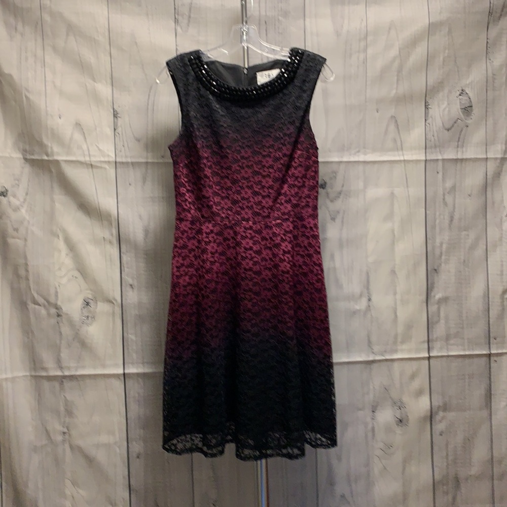 SD Collection purple black dress